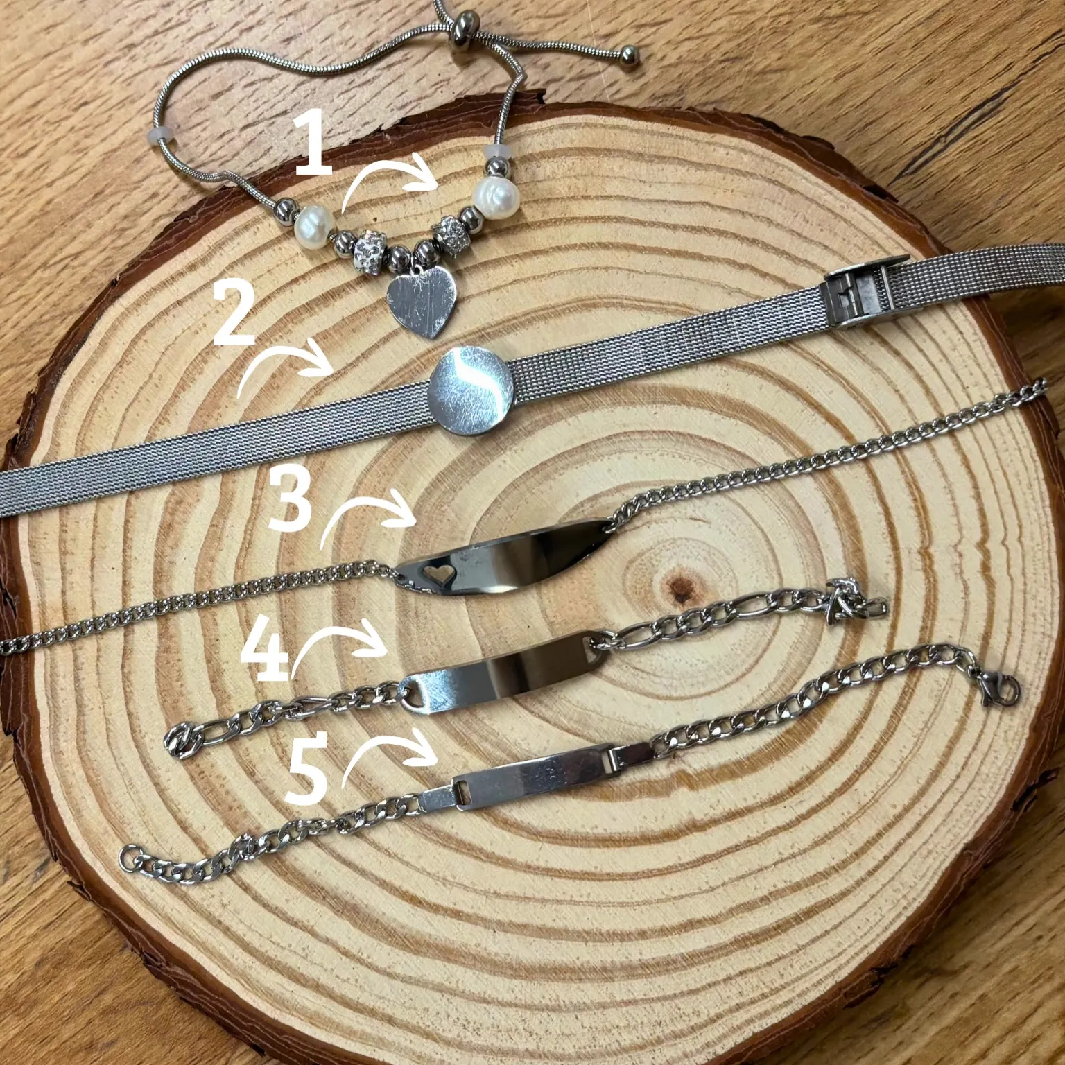 Pulseira gravada